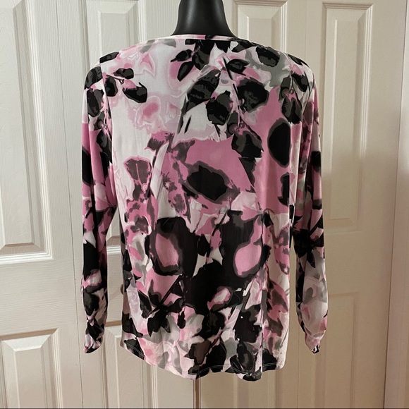 2 Dye 4 Blouse Women’s Pink, Black & White Size Medium - Picture 2 of 7